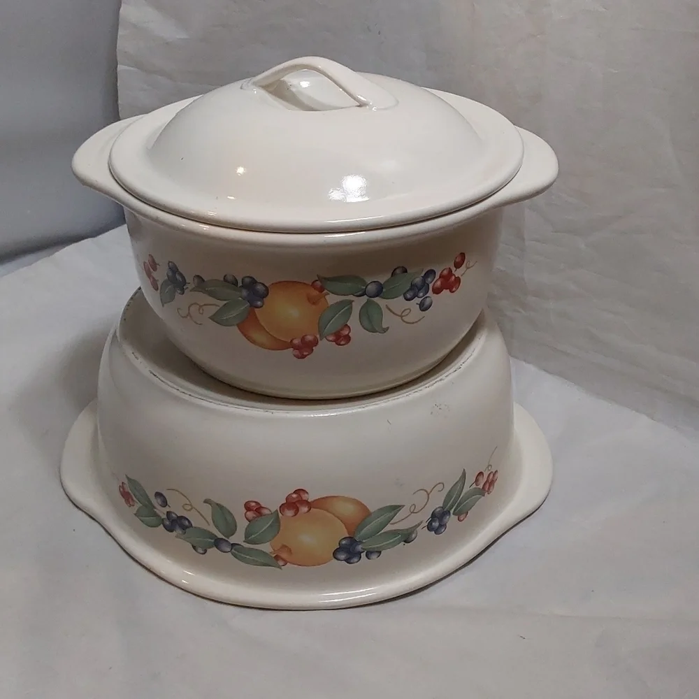 Corelle CORDINATES VINTAGE 2 STONEWARE POT